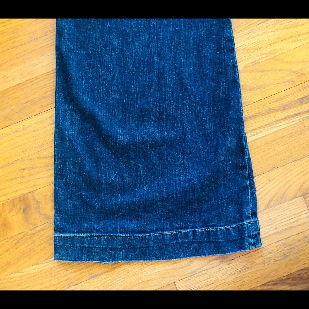 Rare vintage Juicy Couture Blue ‘Cara’ Wide Leg/ Flare Jeans sz 27 - Picture 5 of 6